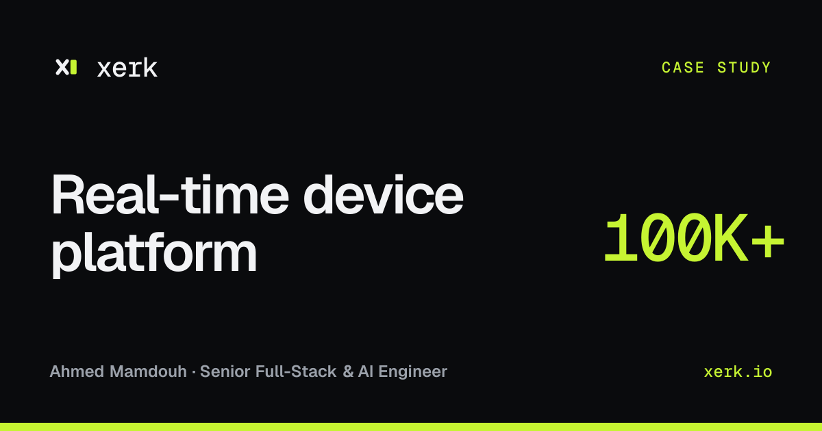 Real-time device platform: A device management backend that keeps ...